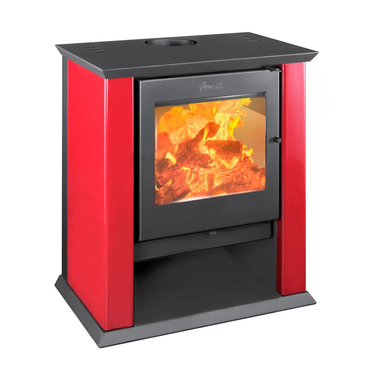 Amesti Estufa a Leña Classic 500 Rojo | 223 m2 Calefacción