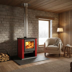 Amesti Estufa a Leña Classic 500 Rojo | 223 m2 Calefacción