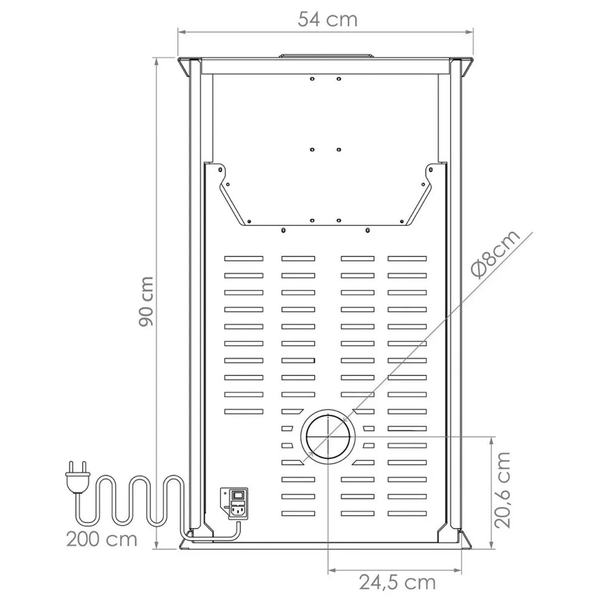 Amesti Estufa Pellet Italy Plus 8100 Blanca | 168 m2 Calefacción