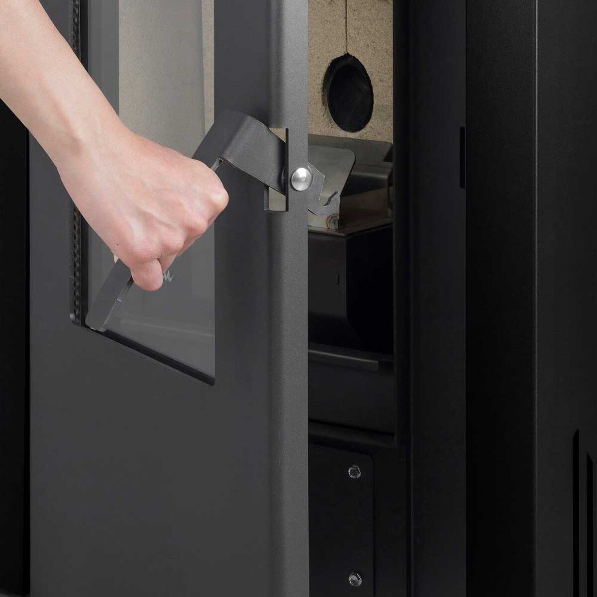 Amesti Estufa Pellet Italy Plus 8100 Negra | 168 m2 Calefacción
