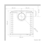 Amesti Estufa a Leña Nordic 450 | 223 m2 Calefacción