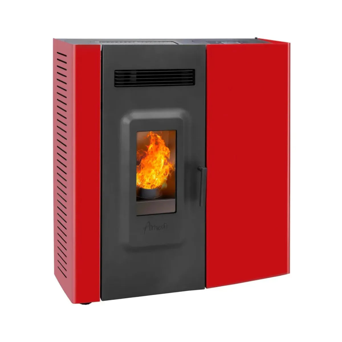 Amesti Estufa a Pellet Slim 9000 Roja | 168m2 Calefacción