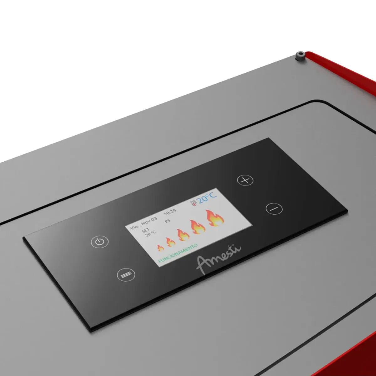 Amesti Estufa a Pellet Slim 9000 Roja | 168m2 Calefacción