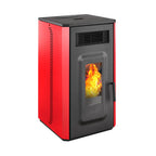 Amesti Estufa a Pellet Vulcan 10 Rojo | 191 m2 Calefacción