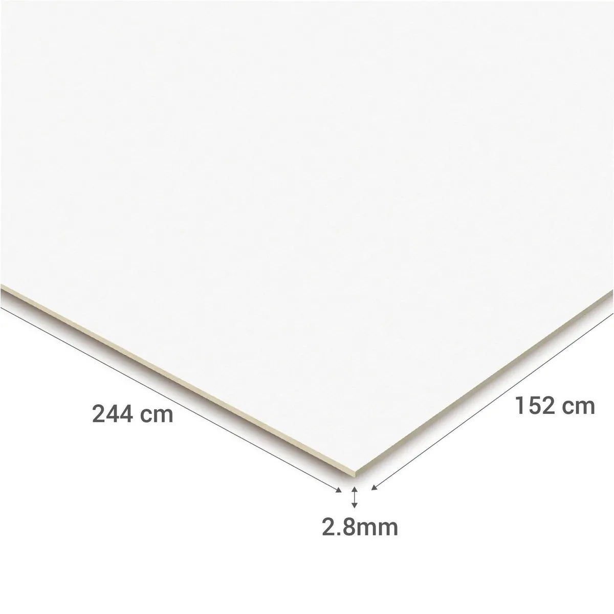 Arauco Tablero Durolac Blanco 2.8mm x244x152 cm