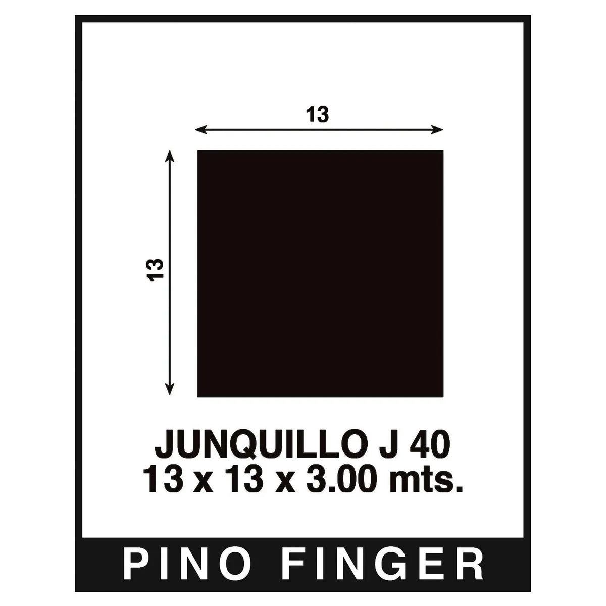 Arauco Junquillo Pino Recto 13x13mm x 3m