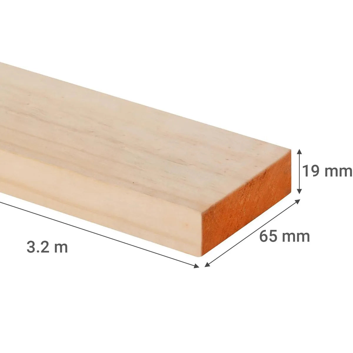 Arauco Pino MSD Cepillado 1x3 x3.2 mts