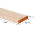 Arauco Pino MSD Cepillado 1x4 x3.2 mts