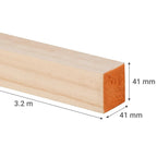Arauco Pino MSD Cepillado 2x2x3.2 mts