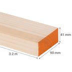 Arauco Pino MSD Cepillado 2x4x3.2 mts