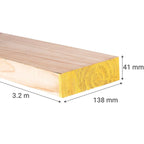 Arauco Viga MSD Cepillado 2x6x3.2 mts