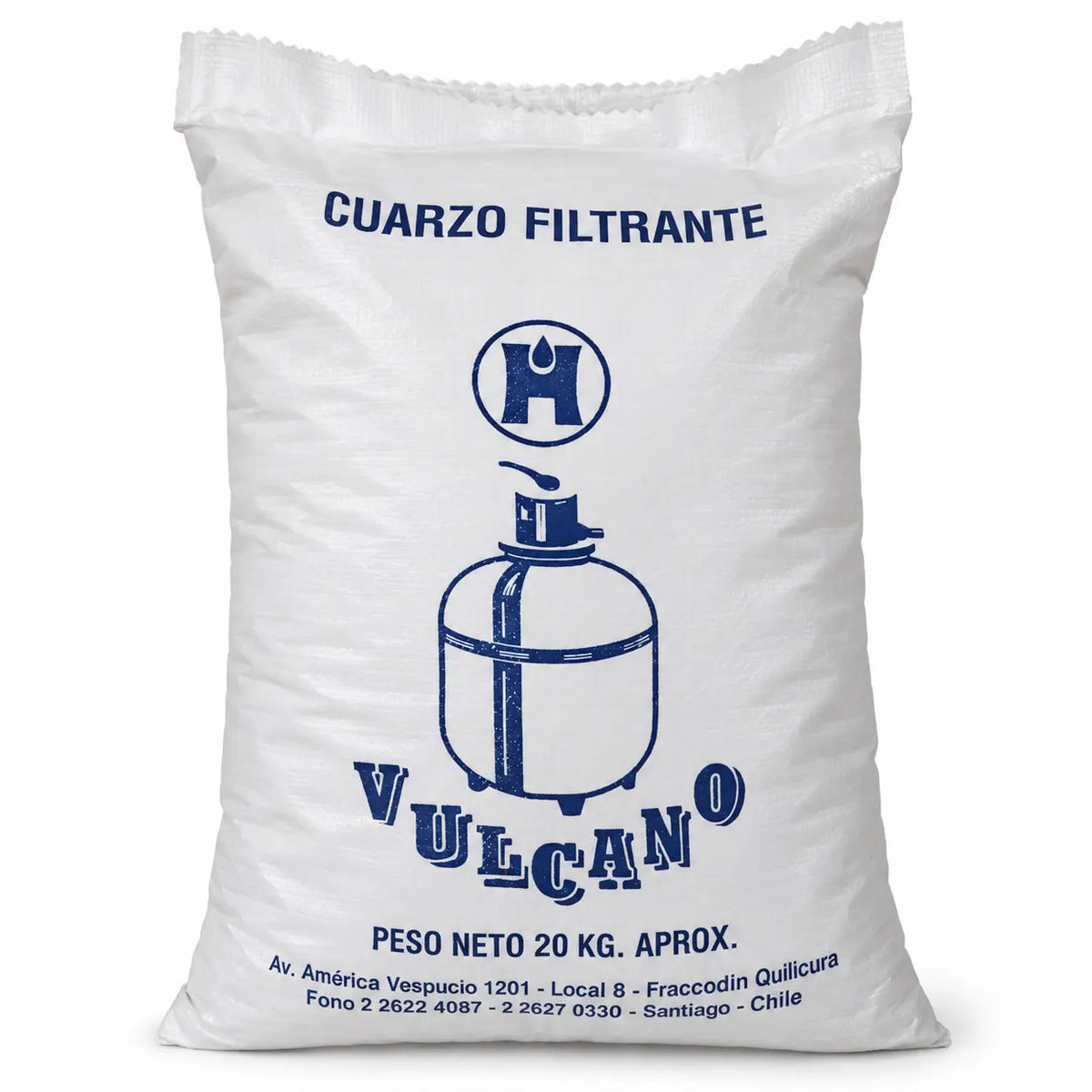 Arena de Cuarzo Fina Vulcano 20 kg para Filtro de Piscina