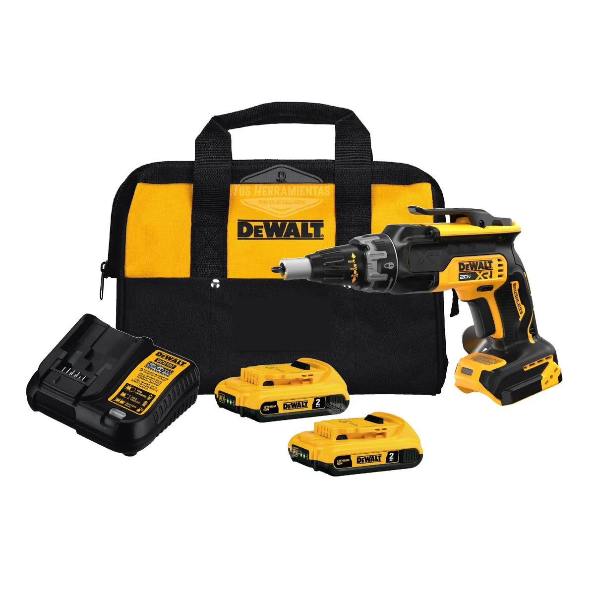 Dewalt Atornillador Inalámbrico Drywall 20V DCF620D2 +2Baterías+Cargador