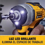 Dewalt Atornillador Impacto 20V + 2 Baterías 2A + Cargador DCF809D2-B2