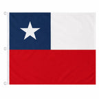 Bandera Chilena 200 x 300 cm con Estrella Bordada