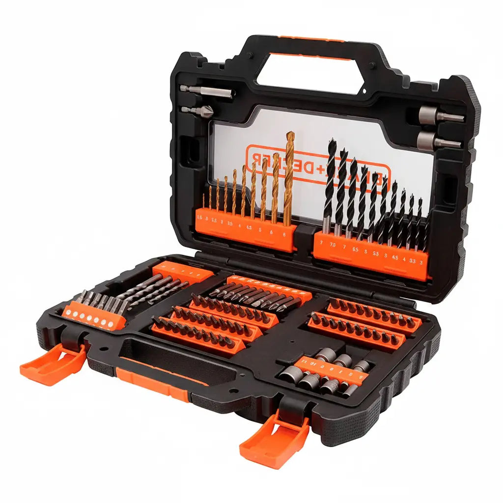 Black+Decker Set Atornillar y Perforar 104 Piezas A7230-XJ