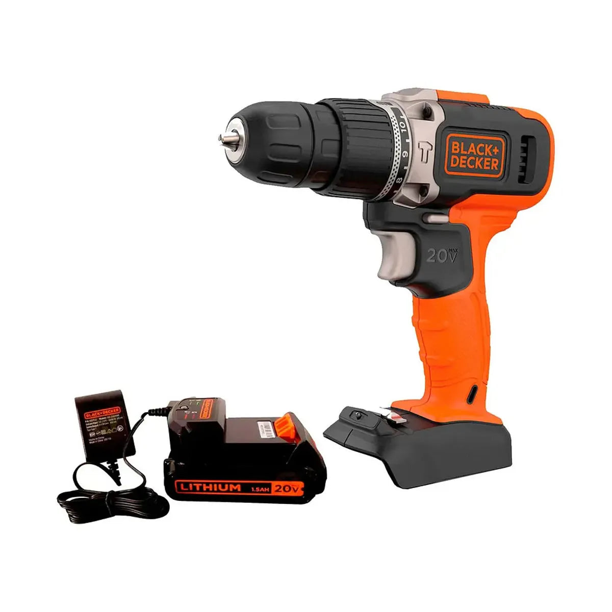 Black+Decker Taladro Percutor Inalámbrico 20v  BCD704C1-B2