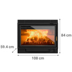 Bosca Estufa Chimenea a Leña 1100 | Calefacción 250 m2