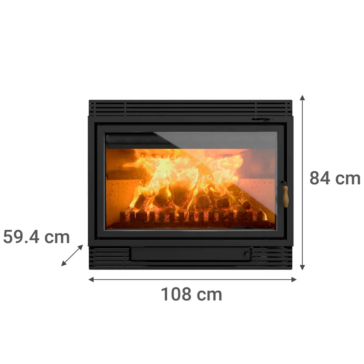 Bosca Estufa Chimenea a Leña 1100 | Calefacción 250 m2