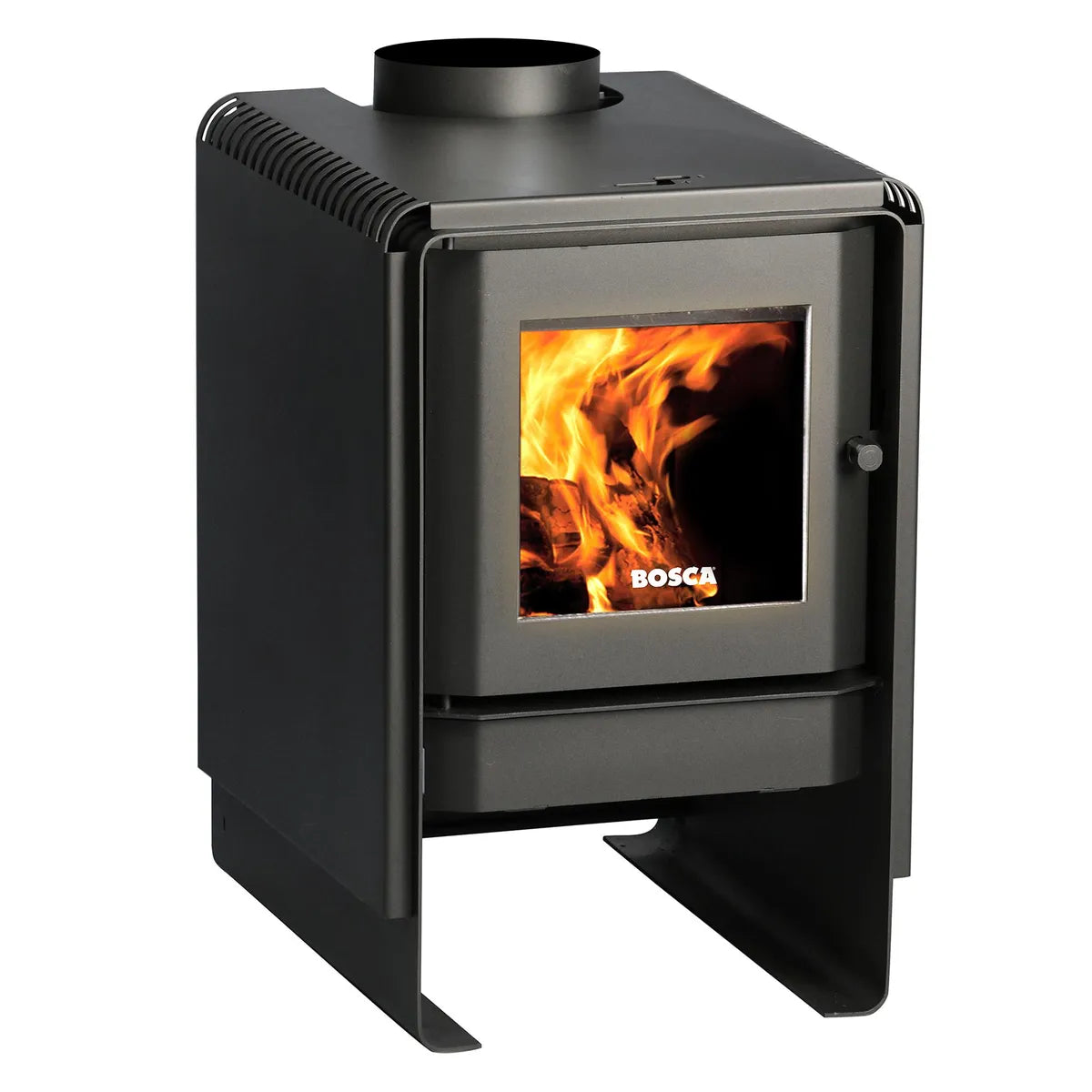 Bosca Estufa a Leña Eco 380 Negro | 180 m2 Calefacción