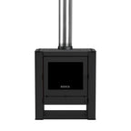 Estufa a Leña Bosca Gold 500 Black Vision Charcoal Hasta 220 m² + Kit Gratis