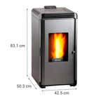 Bosca Estufa a Pellet Hera+ Charcoal | 160 m2 Calefacción