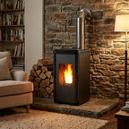 Bosca Estufa a Pellet Hera+ Charcoal | 160 m2 Calefacción