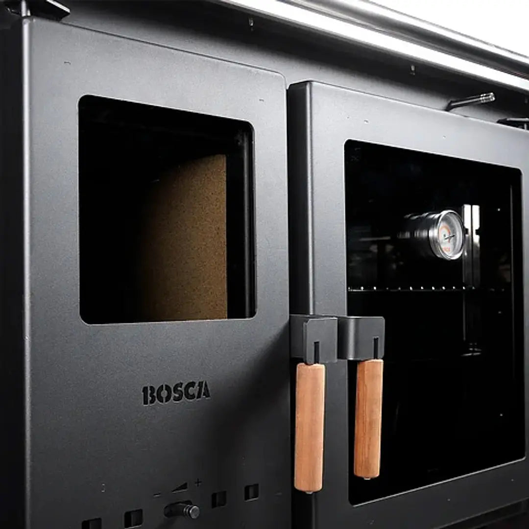 Cocina a Leña Bosca Hestia 90 Charcoal Horno 67 Litros + Kit de Instalación Gratis