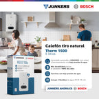 Bosch Calefont Gas Licuado 5 lts Therm 1500 | Tiro Natural