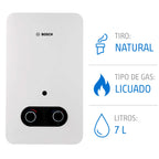 Bosch Calefont Gas Licuado 7 lts Therm 1500 | Tiro Natural