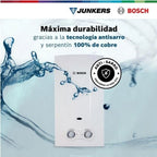 Bosch Calefont Gas Licuado 10 lts Therm 2200 | Tiro Natural