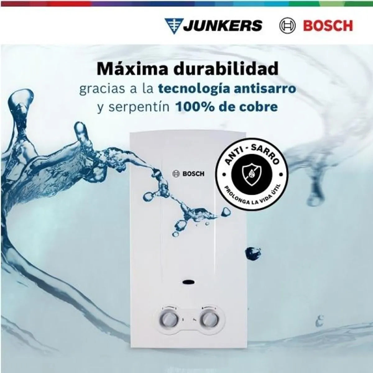 Bosch Calefont Gas Licuado 10 lts Therm 2200 | Tiro Natural