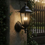 BYP FAROL MURO 6001S E27 6 CARAS SUJECION INFERIOR NEGRO