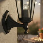 BYP FAROL MURO 6001S E27 6 CARAS SUJECION INFERIOR NEGRO