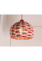 B&P LAMPARA COLGAR RATTAN ORGANIC E27 MAX 60W S/A