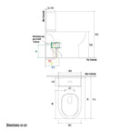 Inodoro Briggs Prego ADA Multidescarga Open Ring