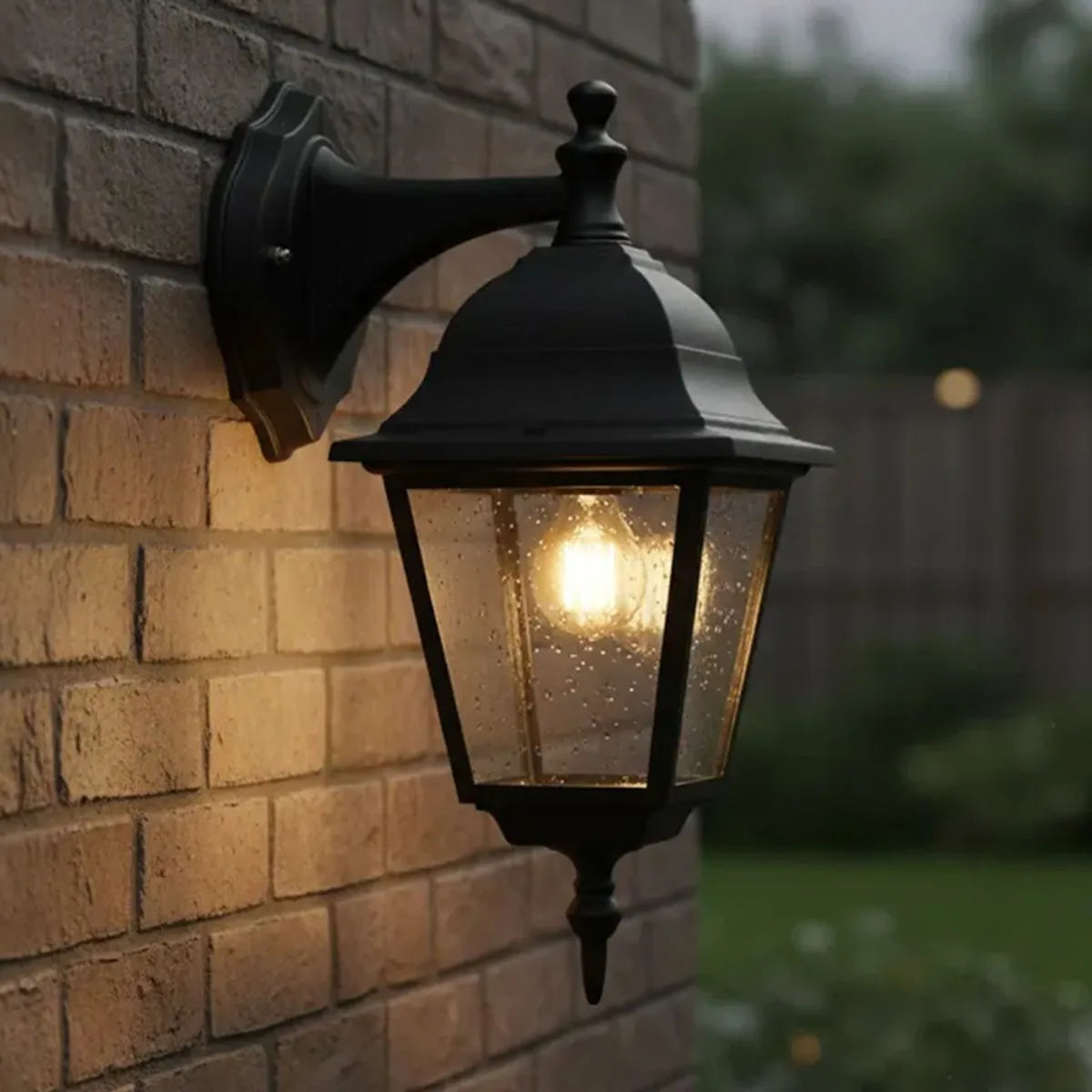 FAROL MURO 4CARAS SUJECION SUPERIOR NEGRO 6012S