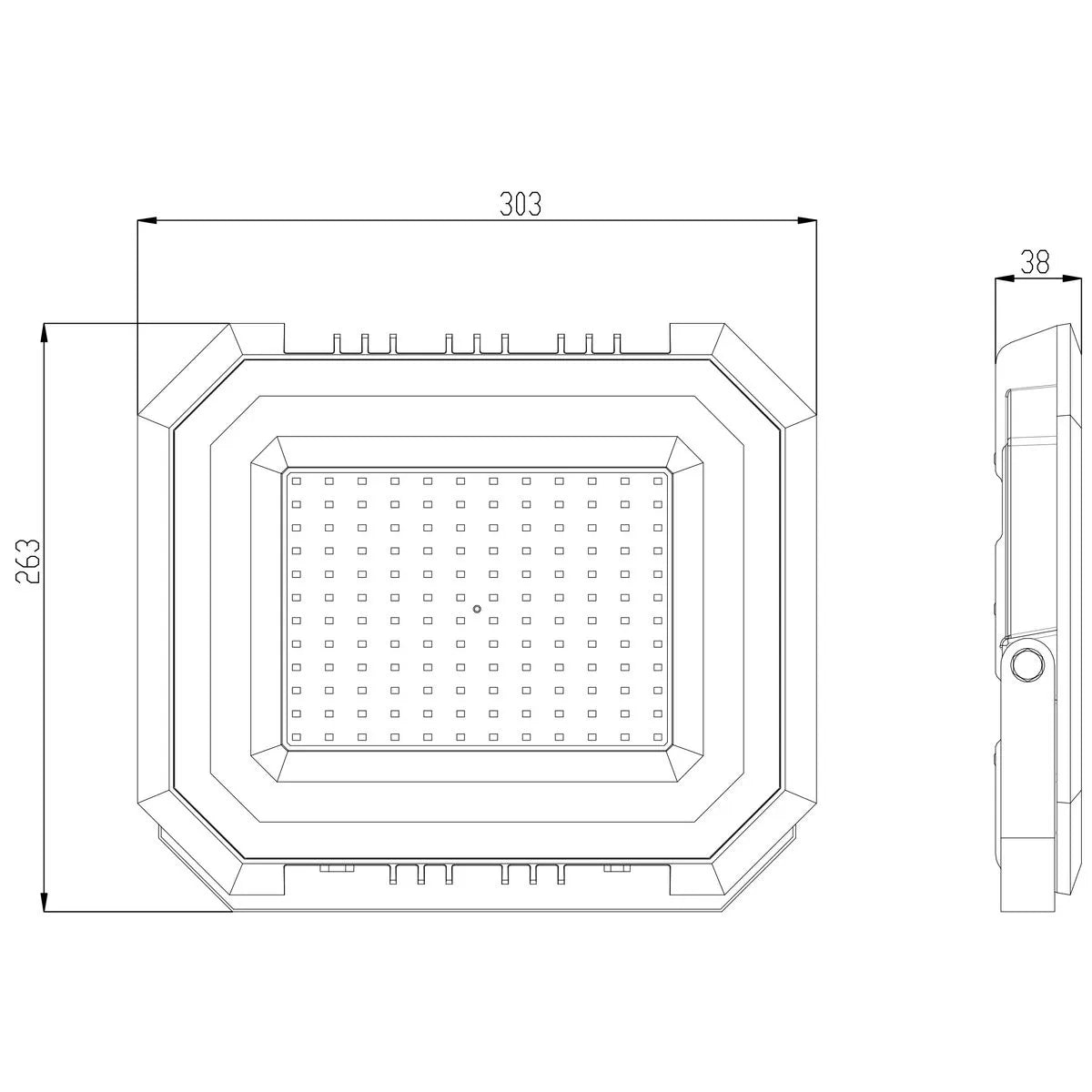 BYP PROYECTOR LED 200W 6500K BP GRIS