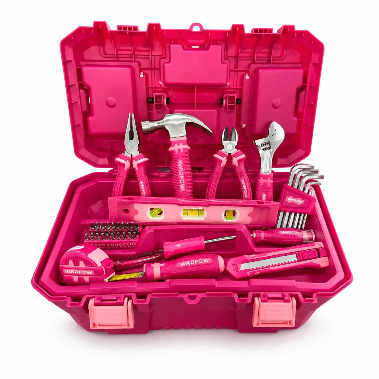 Caja de Herramientas Wadfow WHS3B89 89 Piezas Fucsia