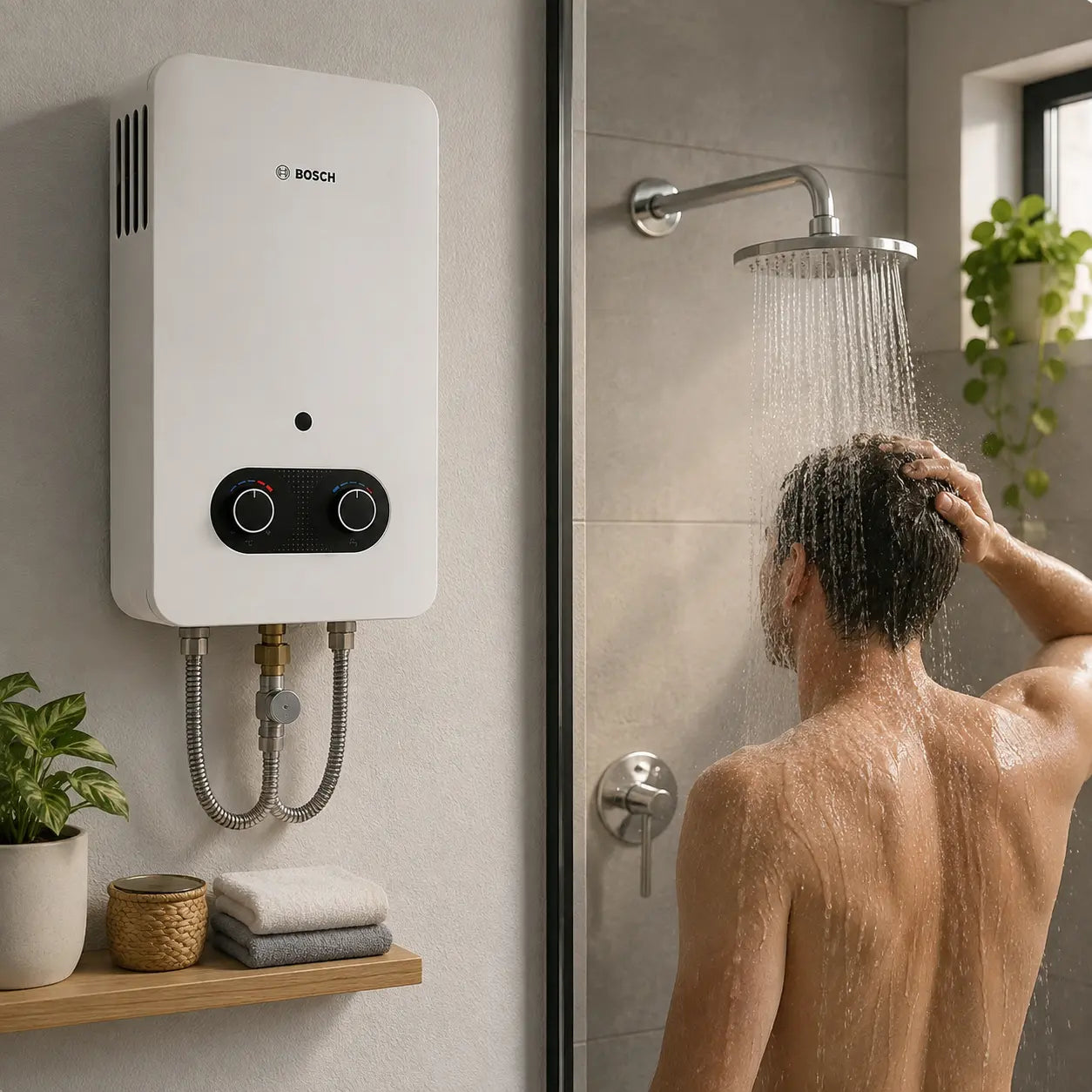 Calefont Bosch Therm 1500 10 Litros Gas Licuado de Tiro Natural