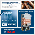 Calefont Bosch Therm 1500 10 Litros Gas Licuado de Tiro Natural