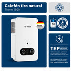 Calefont Bosch Therm 1500 10 Litros Gas Licuado de Tiro Natural