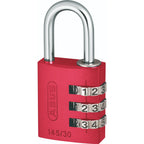 Candado ABUS 145/30 30 mm Aluminio Rojo con Clave