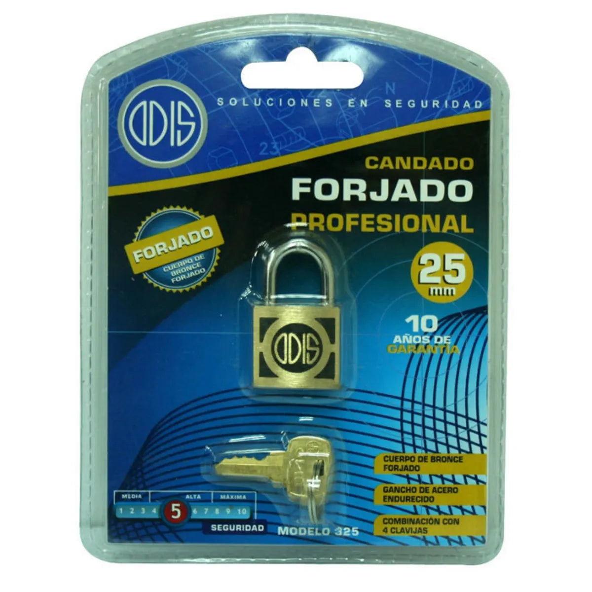 Candado Odis 325 25 mm Bronce Forjado