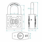 Candado Odis 330 30 mm Bronce Forjado