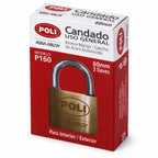 Candado Poli P160 60 mm Bronce Macizo