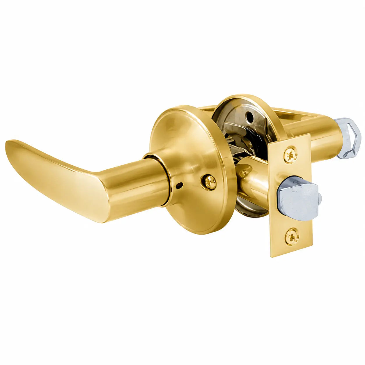 Cerradura Tubular con Manilla Bash 8014 Bronce Pulido para Dormitorio y Oficina