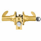 Cerradura Tubular con Manilla Bash 8014 Bronce Pulido para Dormitorio y Oficina
