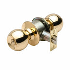 Cerradura Tubular de Pomo Safer 607 Dormitorio/Oficina Bronce Pulido