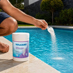Cloro Granulado Vulcano 1 kg de Disolución Rápida para Piscina